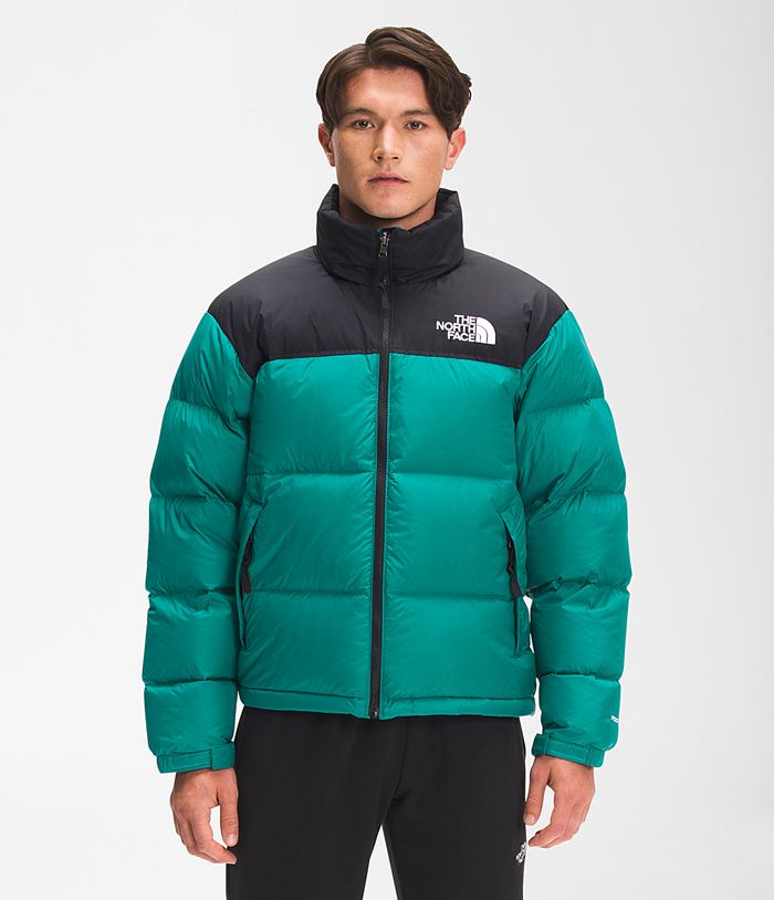 Plumifero The North Face Hombre 1996 Retro Nuptse - Colombia HPNYMS391 - Verde/Negras